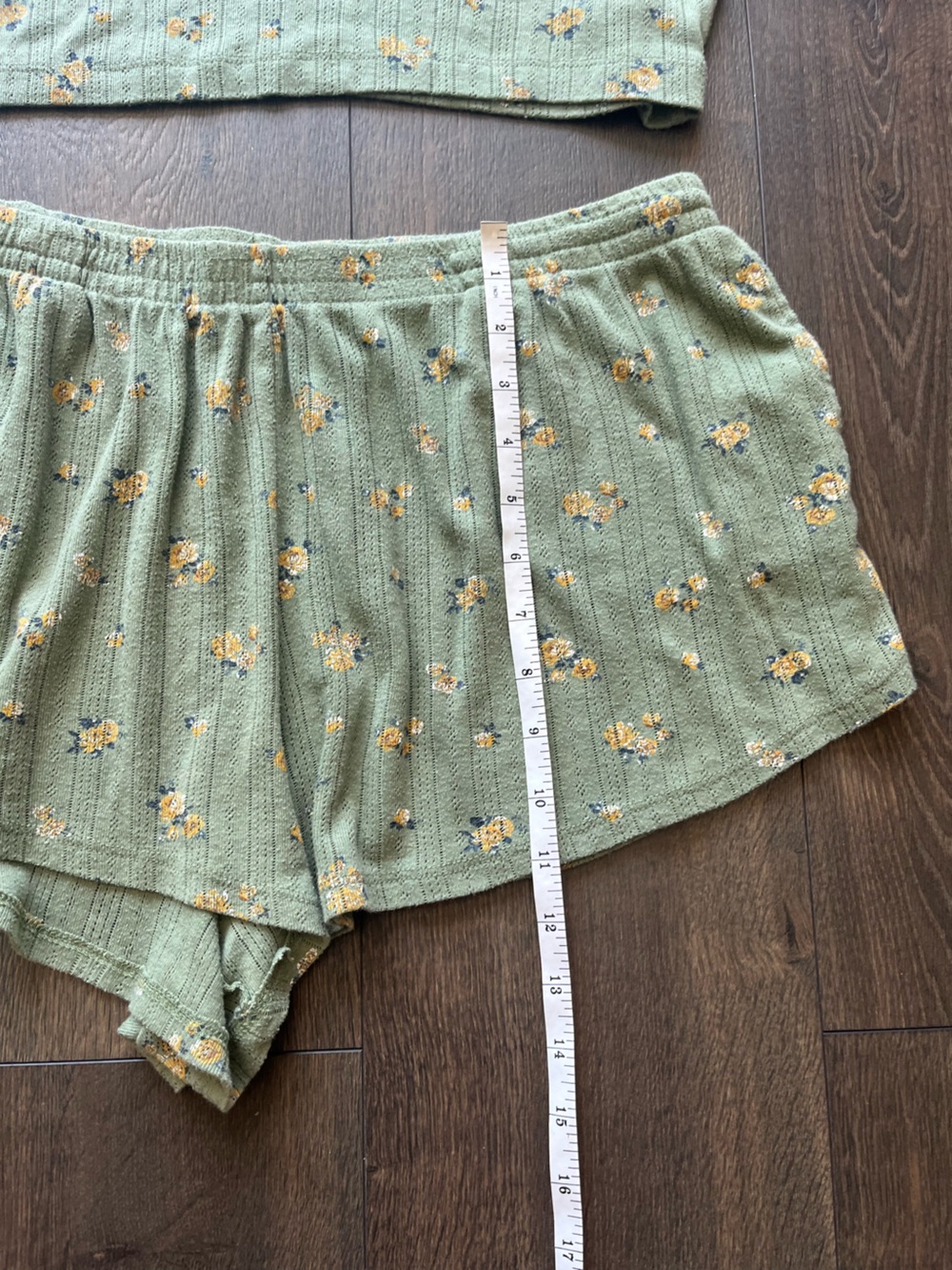 Colsie Floral Ribbed Matching Set - Picture 7 of 12
